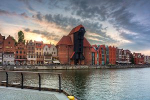 Gdańsk nocleg – widok na port w Starym Mieście w Gdańsku